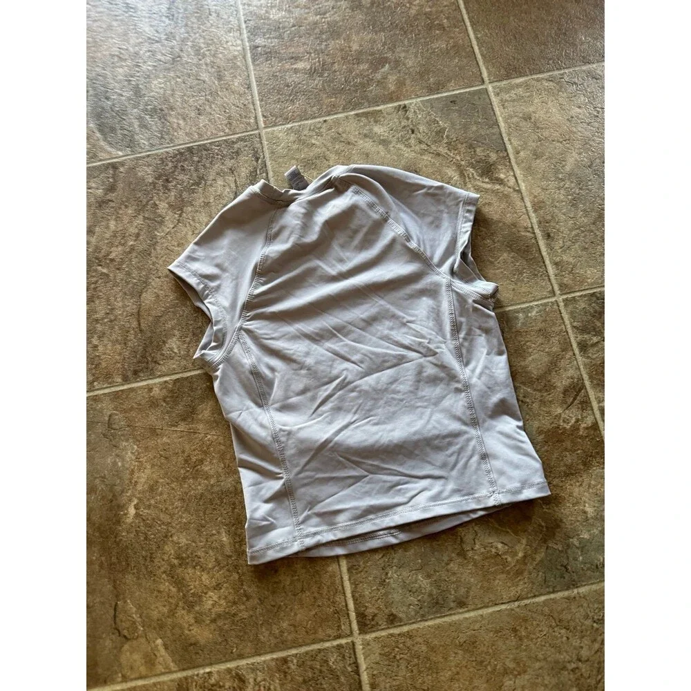 Skims Recycled Swim Raglan T-Shirt Chrome Size Small